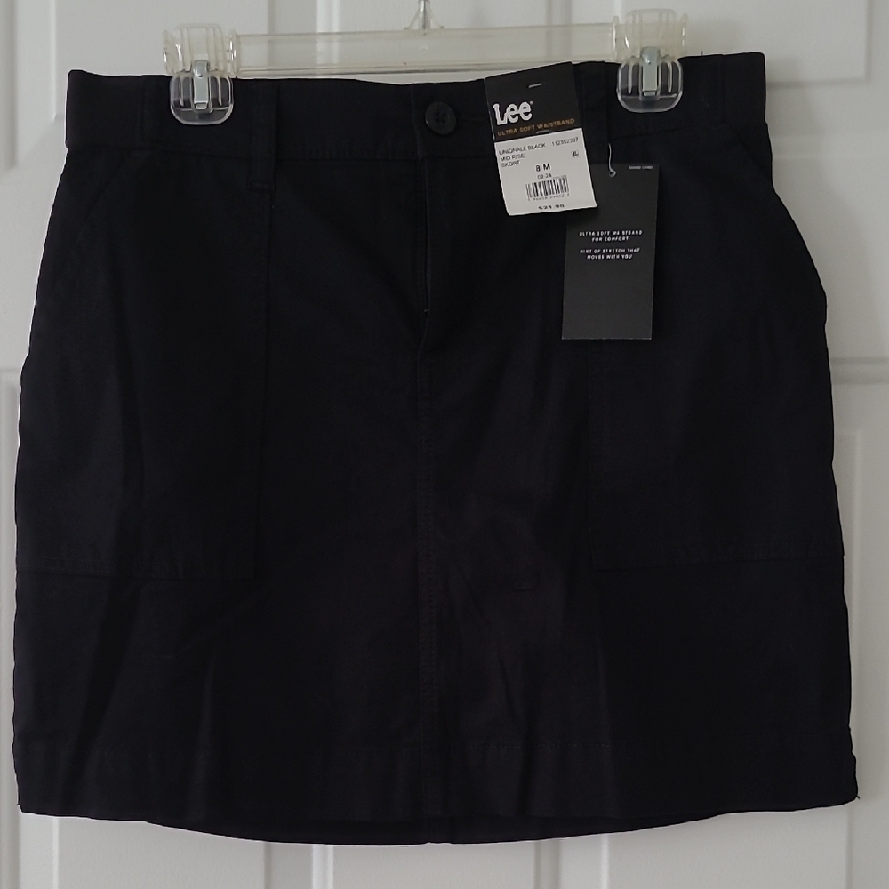 Lee Black Skort with Ultra Soft Waistband